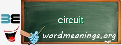 WordMeaning blackboard for circuit